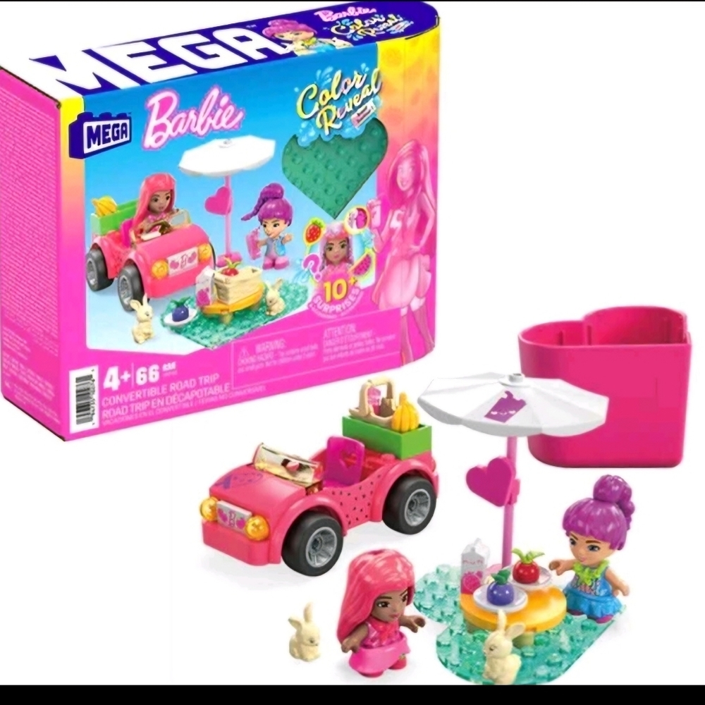 Brand New Barbie Convertible Road Trip building set
